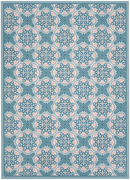 Waverly Sun N Shade SND90 Blue Contemporary Power-Loomed Rug