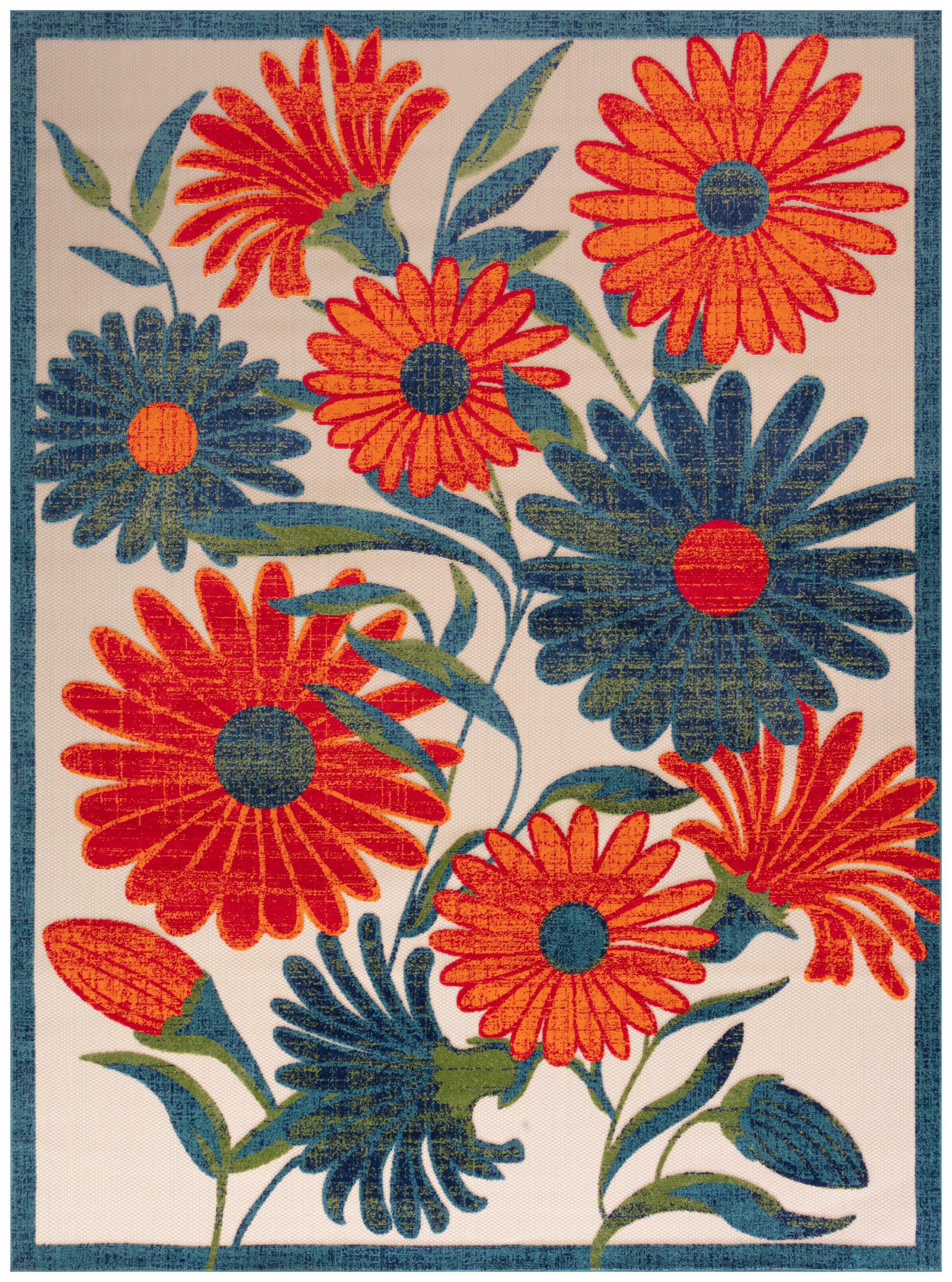 Nourison Home Aloha  Ivory Multicolor  Contemporary