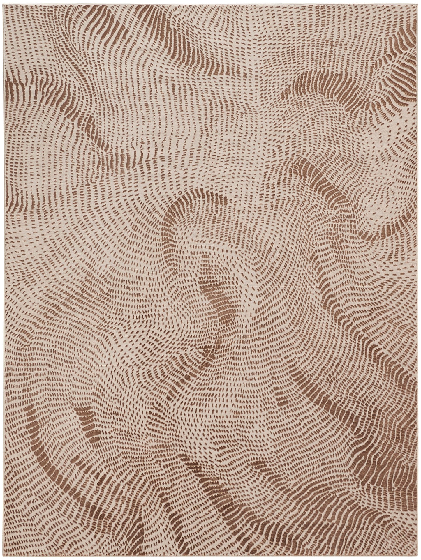 DKNY Central Park West CEP01 Beige Brown Contemporary Power-loomed Rug