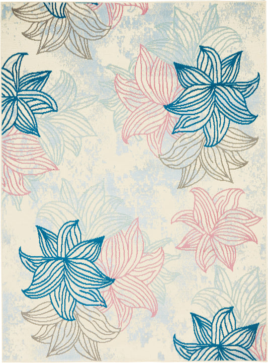 Nourison Home Jubilant  Ivory Multicolor  Contemporary