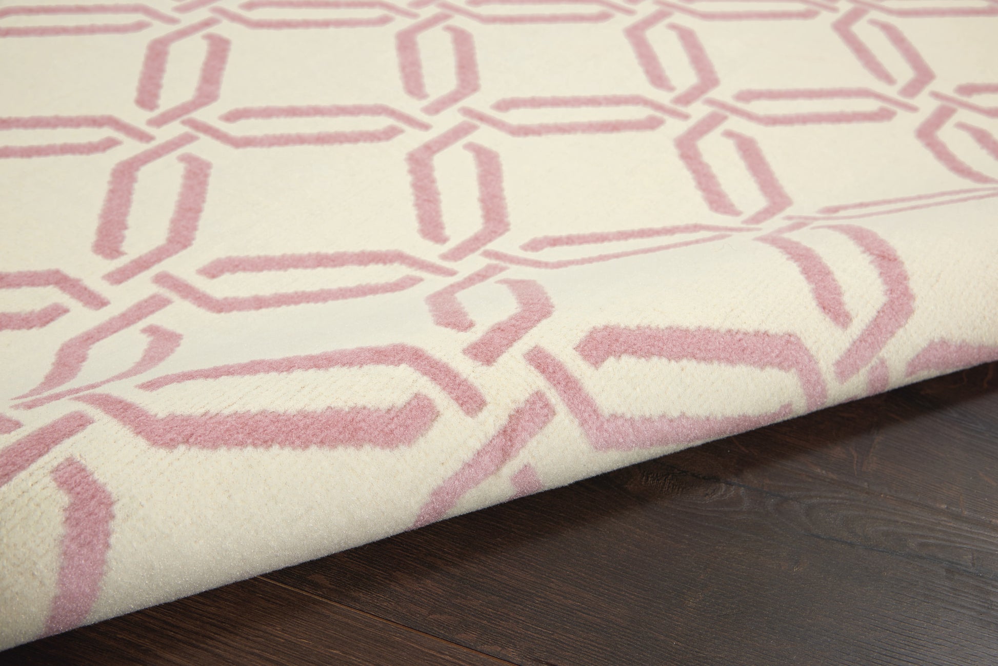 Nourison Home Jubilant  Ivory Pink  Contemporary