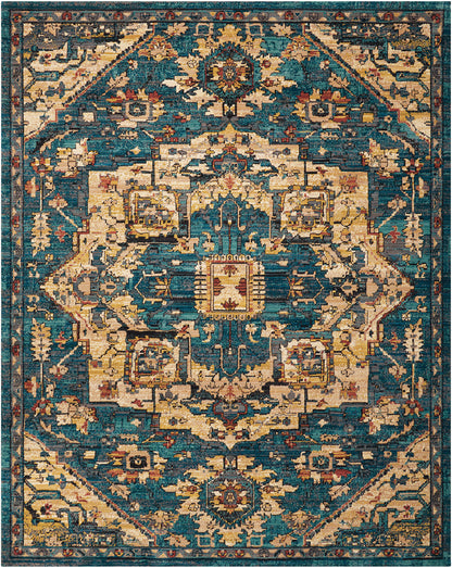 Nourison Home Nourison 2020 NR206 Teal Traditional Loomed Rug