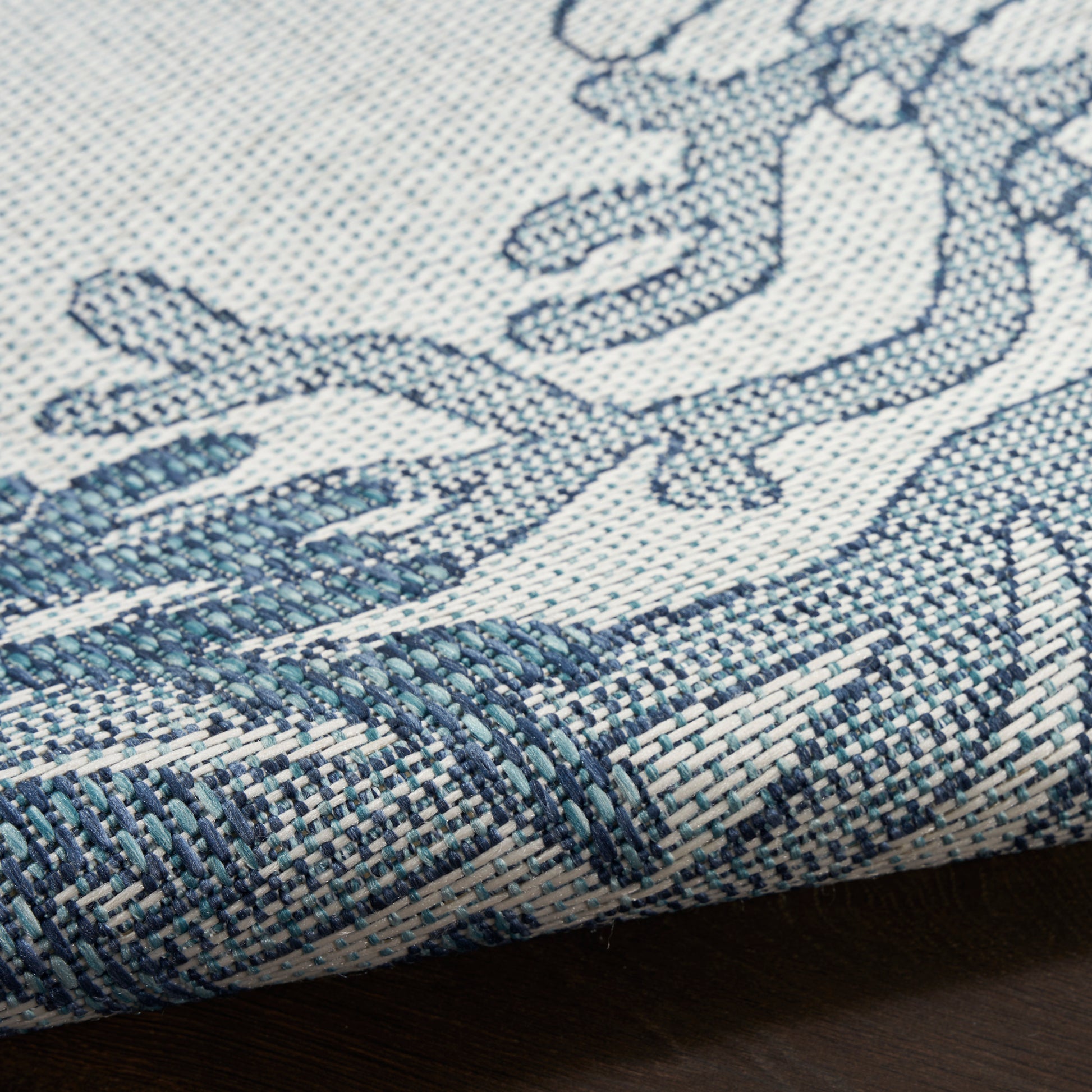 Nourison Home Garden Oasis  Blue  Contemporary