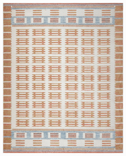 Nourison Home Nordic NRC16 Ivory Rust Contemporary Power-loomed Rug