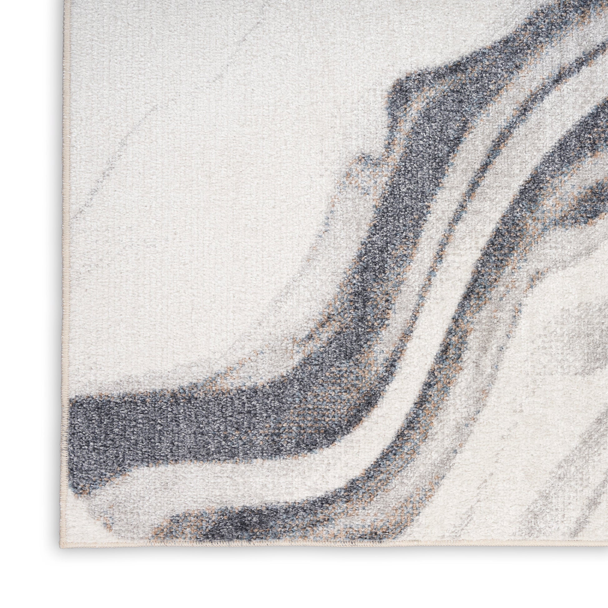 Nourison Home Astra Machine Washable  Ivory Grey  Contemporary