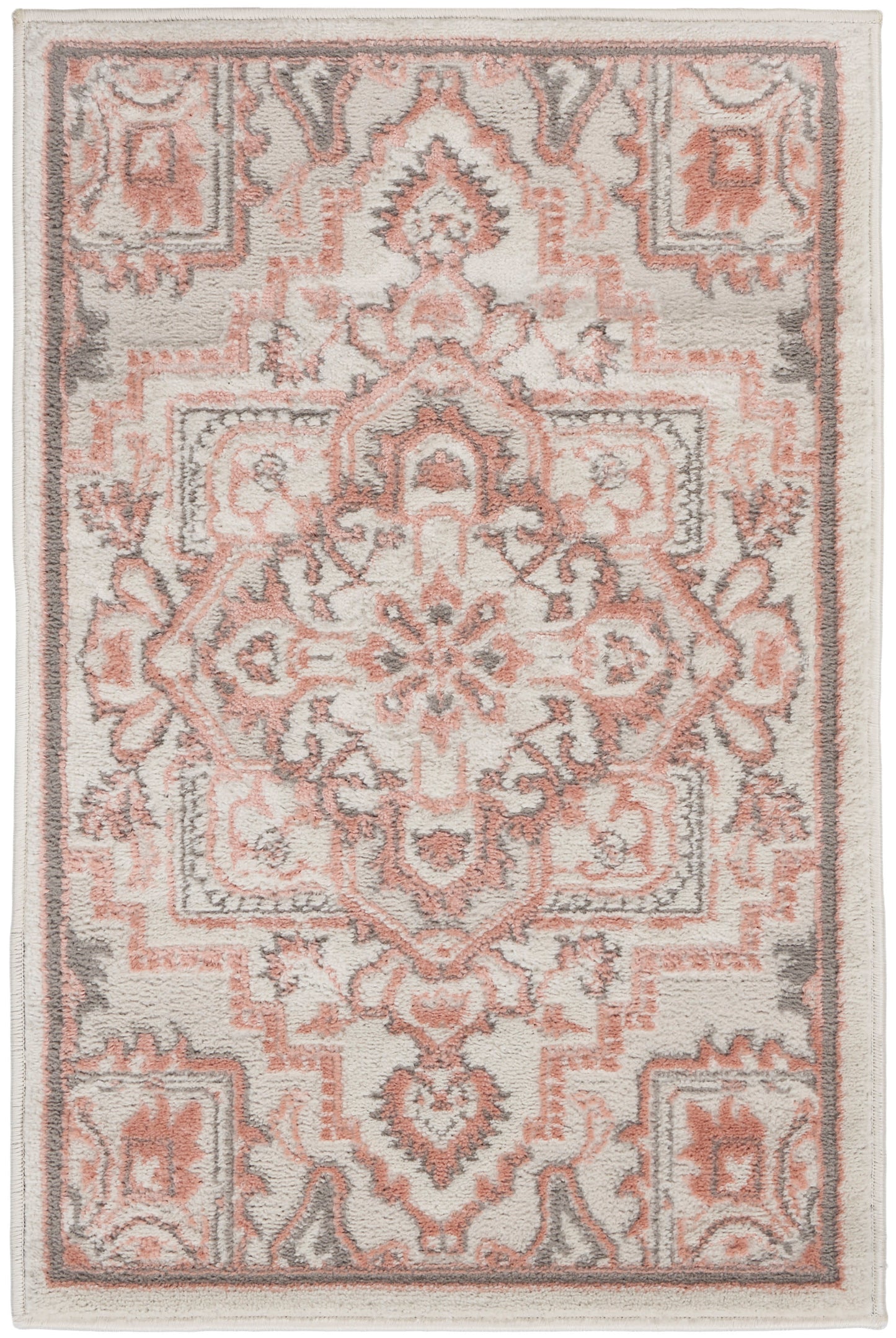 Nourison Home Elation ETN10 Ivory Brick Traditional Power-loomed Rug