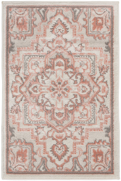 Nourison Home Elation ETN10 Ivory Brick Traditional Power-loomed Rug