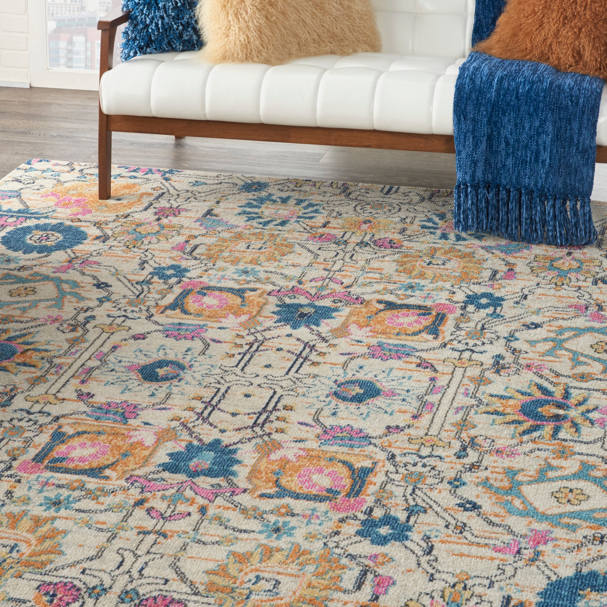 Nourison Home Passion  Ivory Multicolor  Transitional