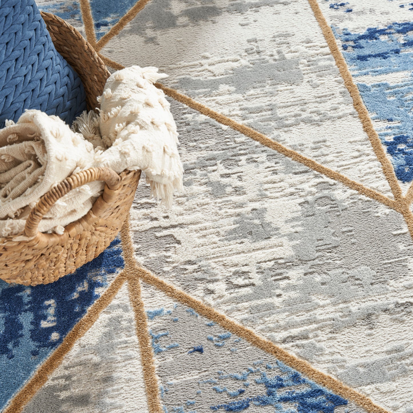 Nourison Home Elation  Grey Multicolor  Contemporary