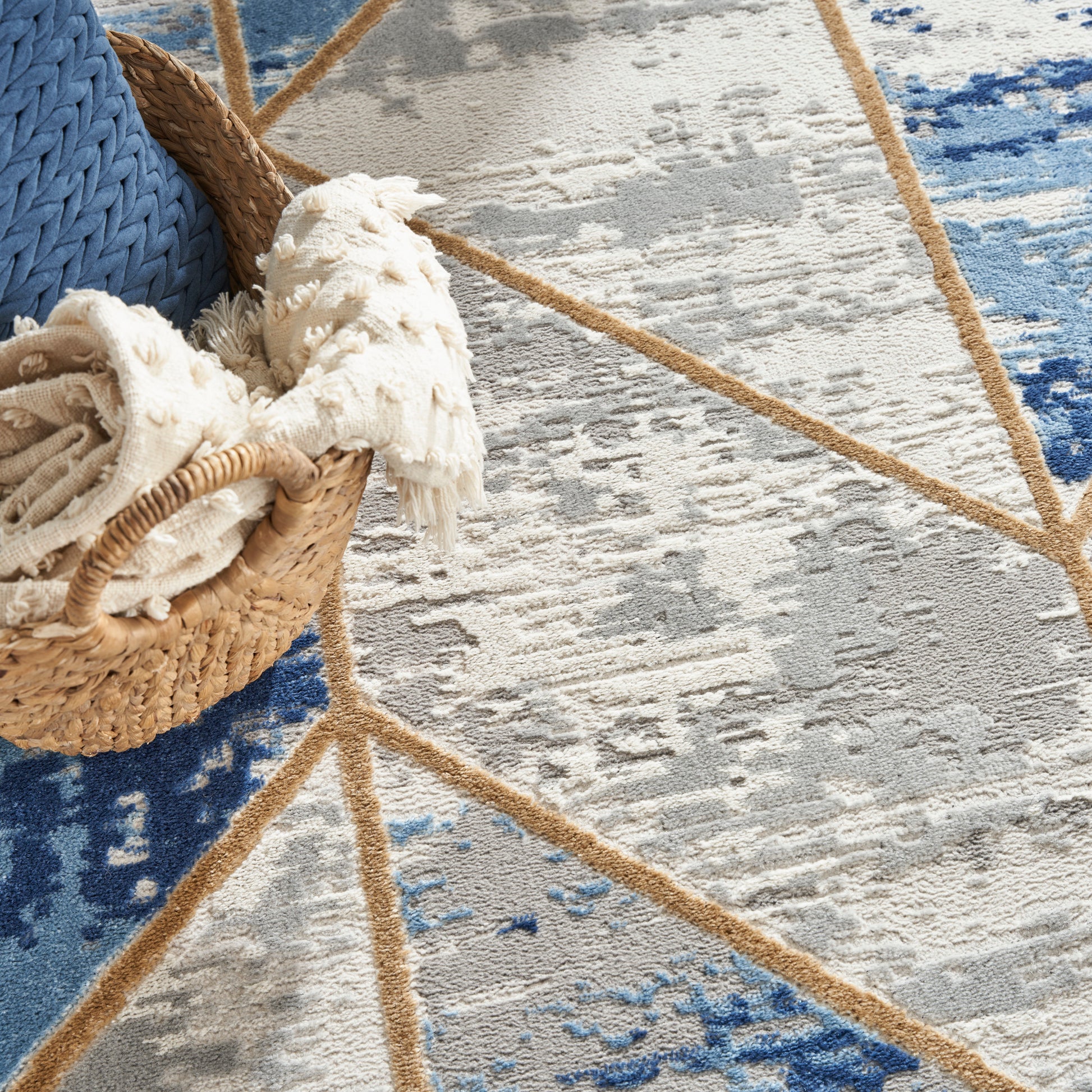 Nourison Home Elation  Grey Multicolor  Contemporary