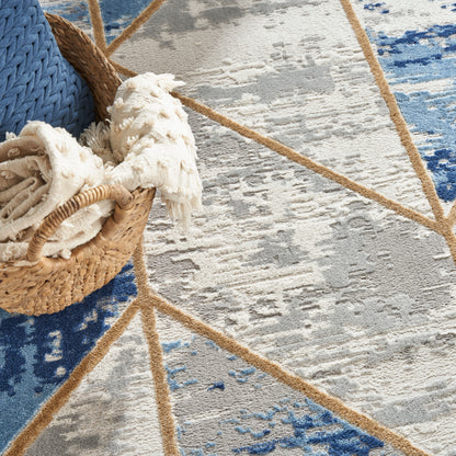 Nourison Home Elation  Grey Multicolor  Contemporary