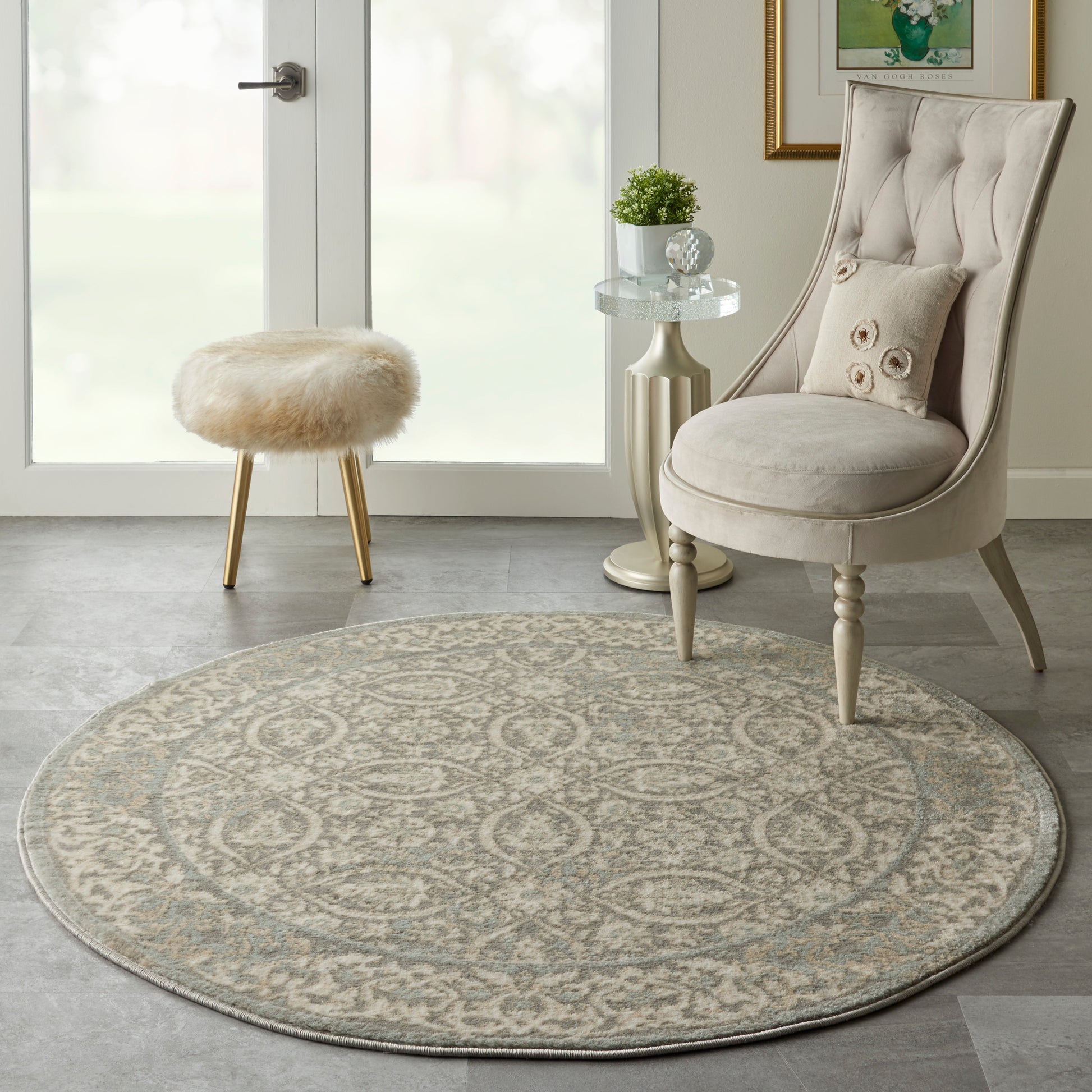 Nourison Home Euphoria  Grey  Traditional