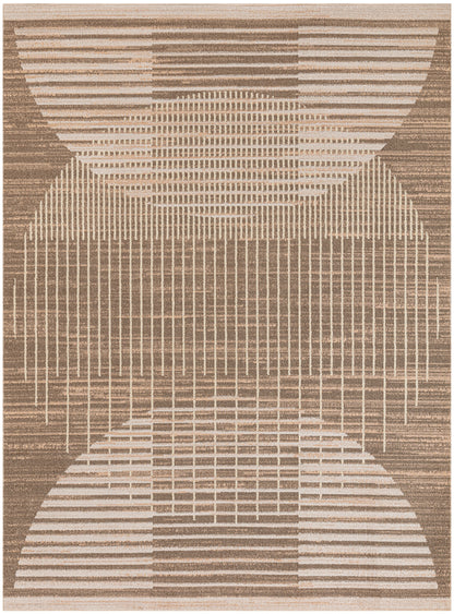 Nourison Home Astra Machine Washable ASW03 Latte Contemporary Power-loomed Rug