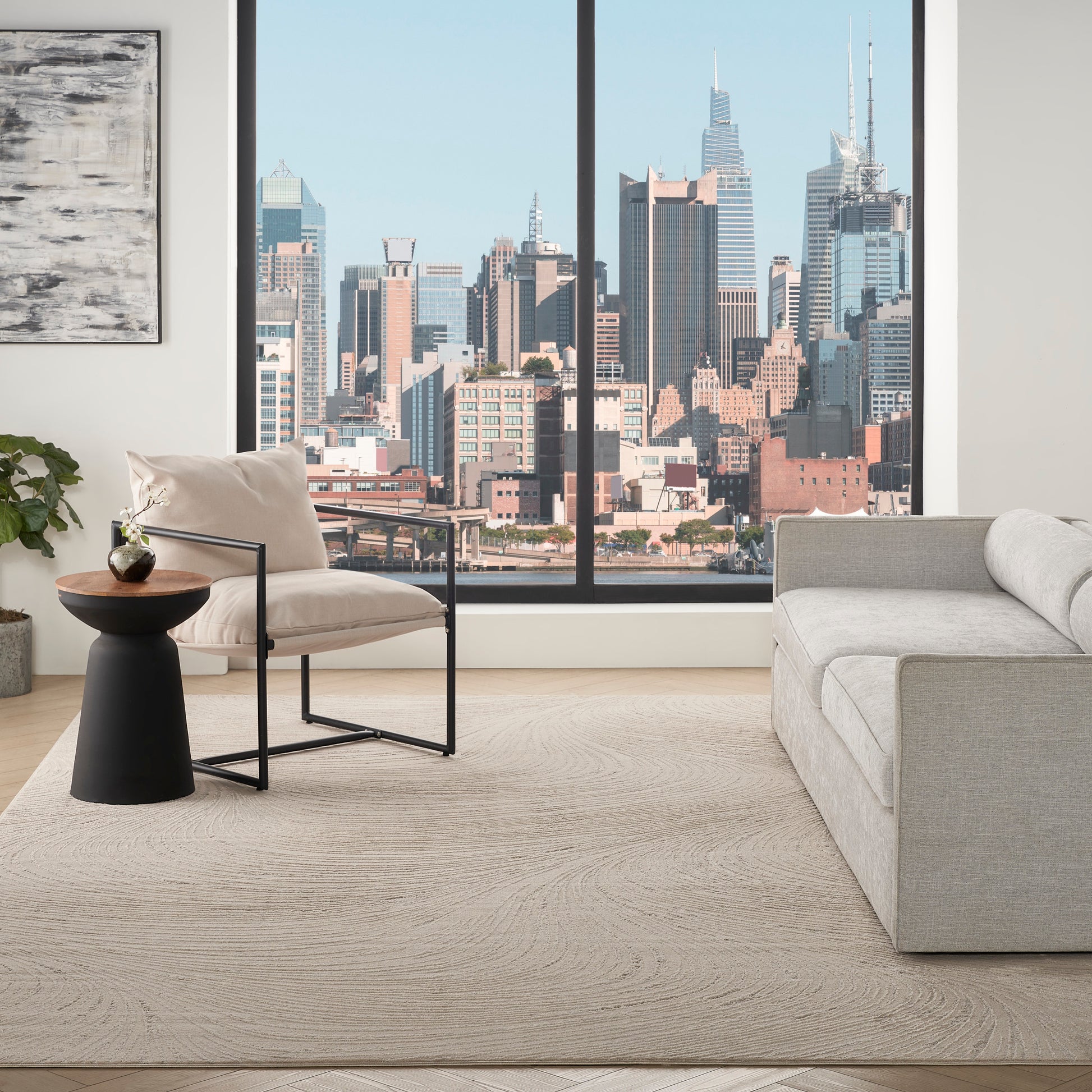 DKNY Central Park West  Beige  Contemporary