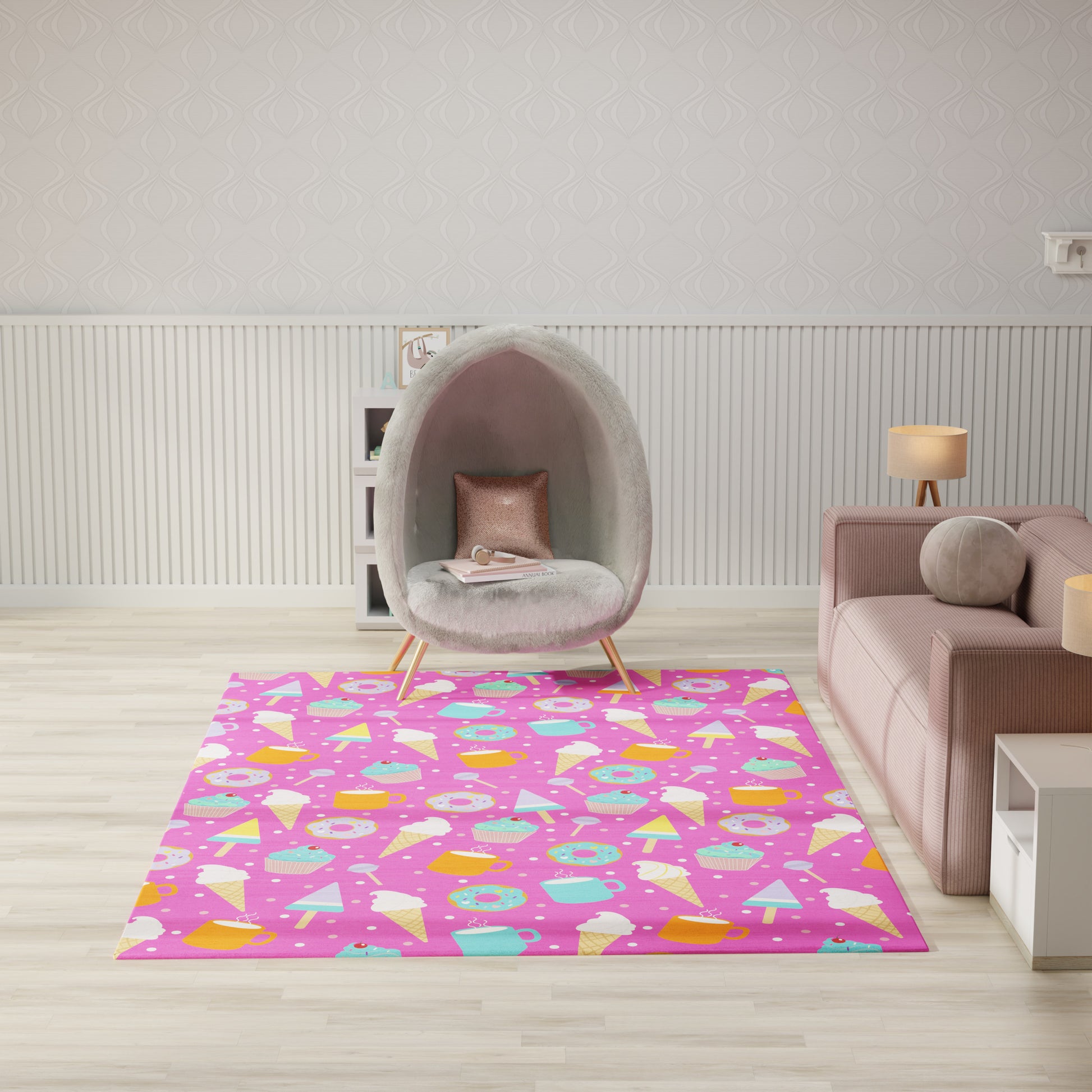 Nourison Home Imagination  Pink Multicolor  Contemporary