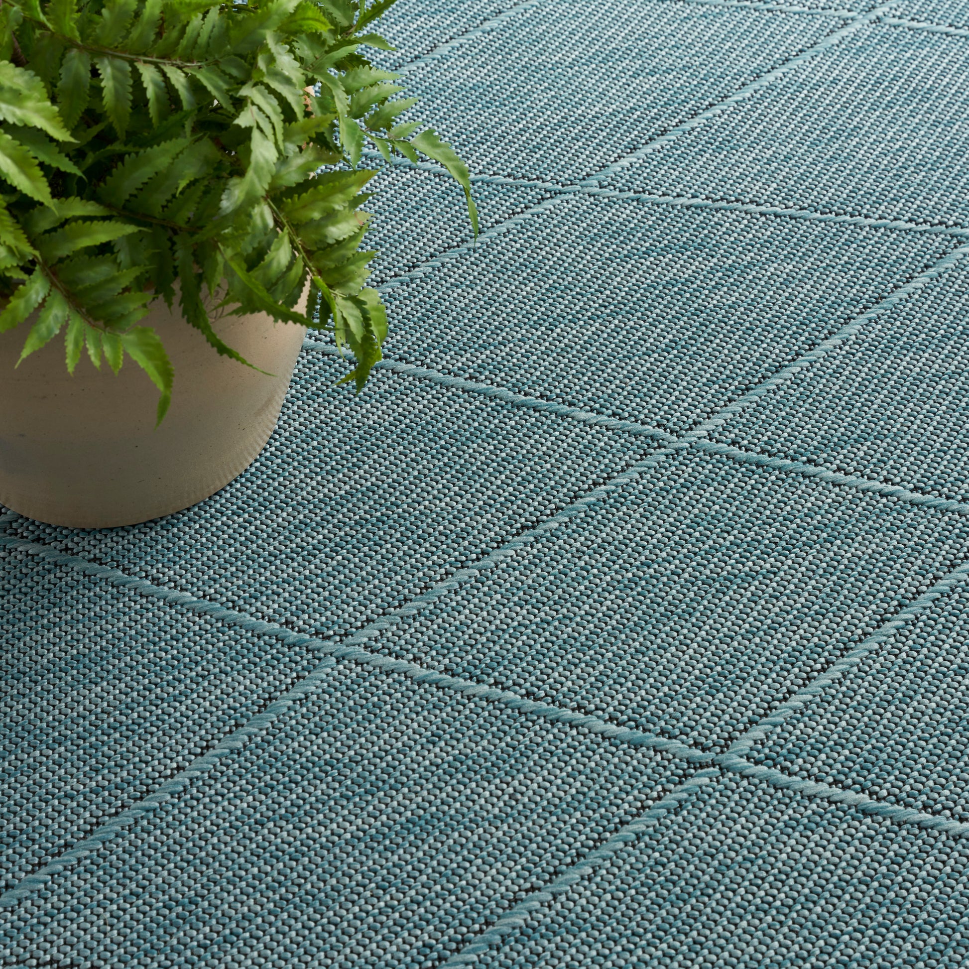 Nourison Home Washable Solutions  Aqua  Contemporary