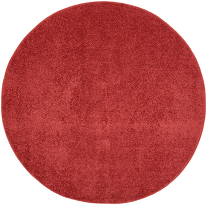 Nourison Home Nourison Essentials NRE01 Brick Red Contemporary Power-loomed Rug