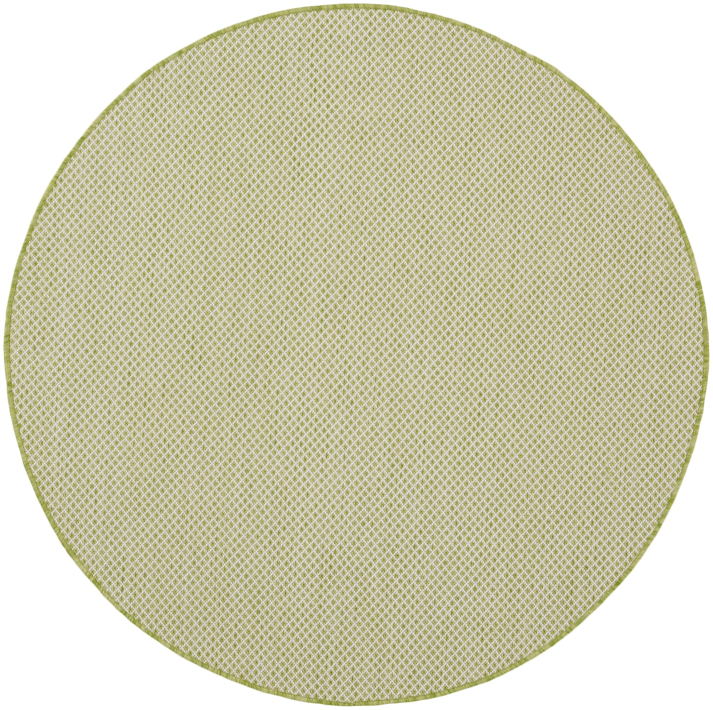 Nourison Home Courtyard COU01 Ivory Green Contemporary Power-loomed Rug