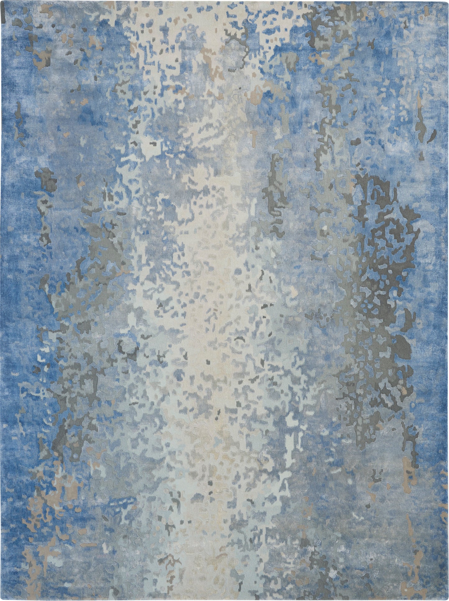 Nourison Home Prismatic PRS17 Denim Contemporary Hand Tufted Rug