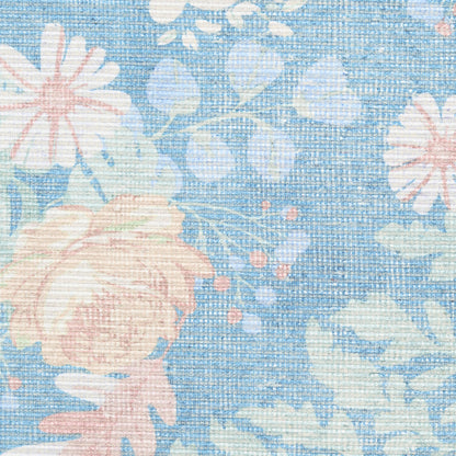 Nourison Home Botanical Washables  Blue Multicolor  Contemporary