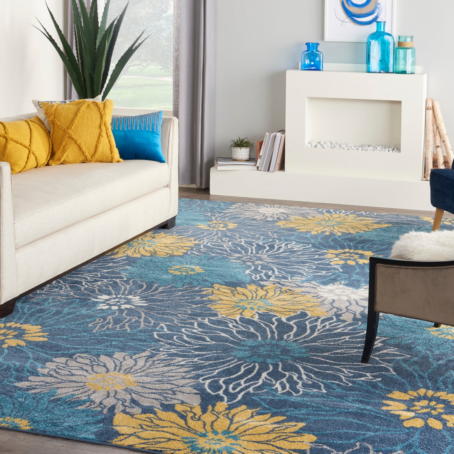 Nourison Home Passion  Blue  Contemporary