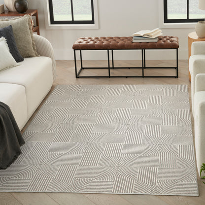 Nourison Home Natural Texture  Grey Ivory  Contemporary