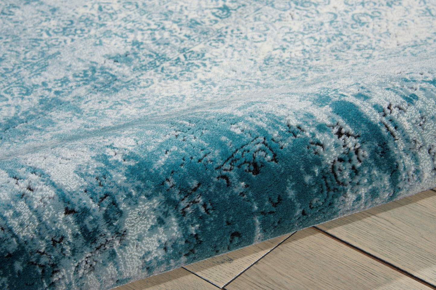 Nourison Home Karma  Ivory Blue  Transitional