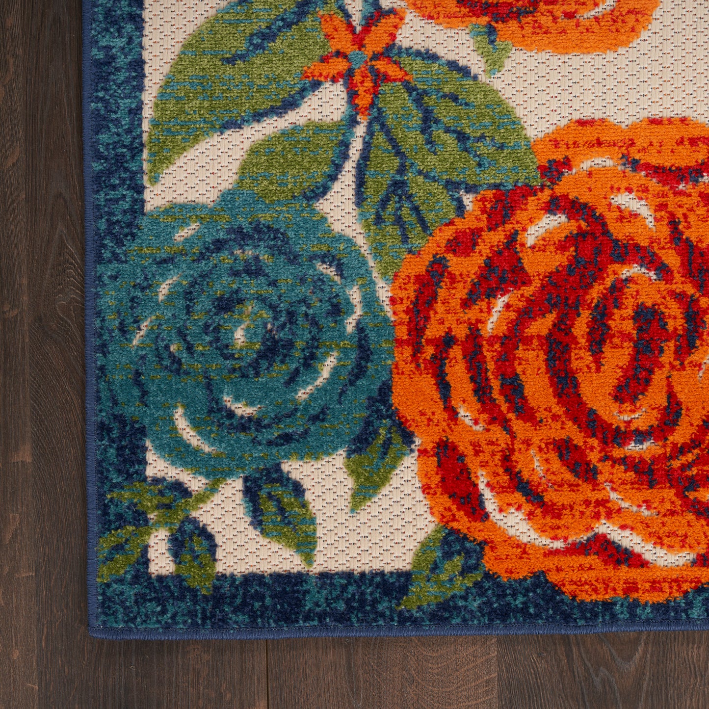 Nourison Home Aloha  Ivory Multicolor  Contemporary