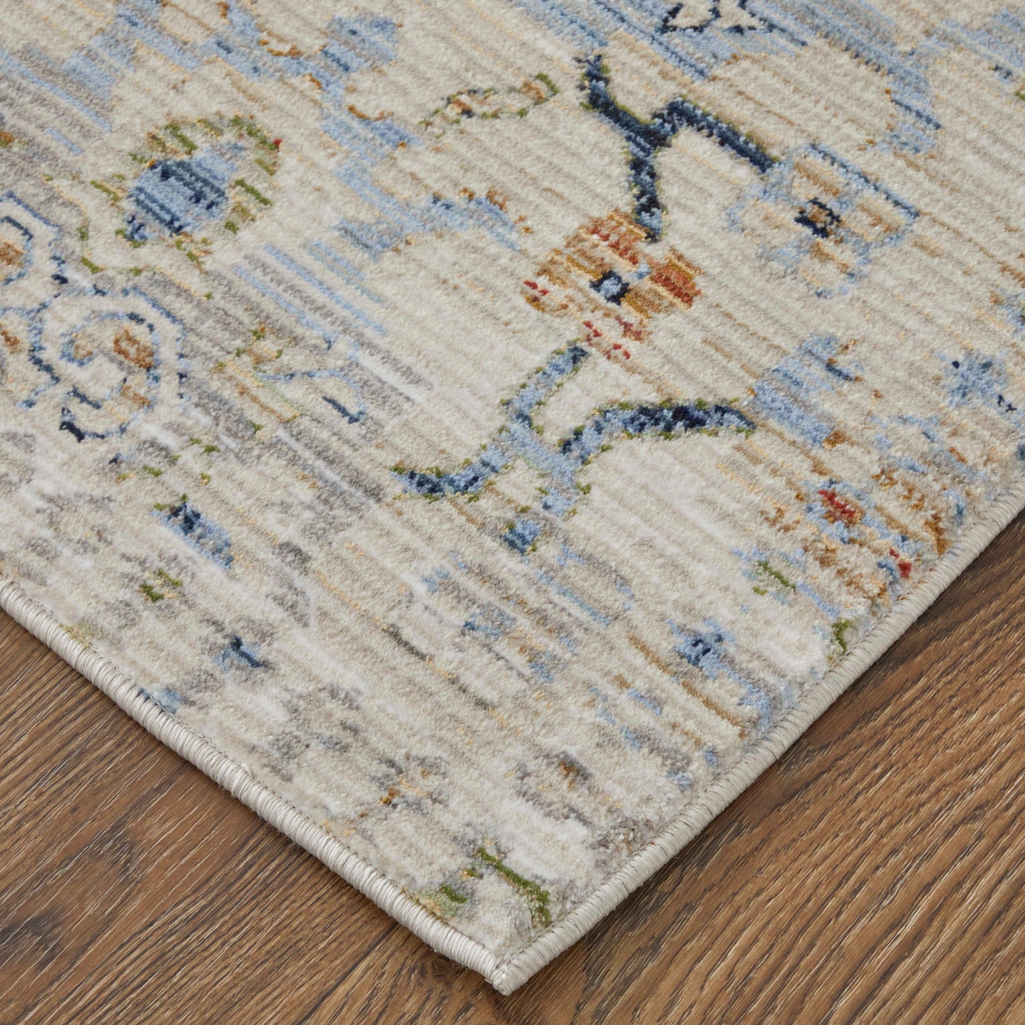 Feizy Melrose 39NZF Ivory Green Transitional/Bohemian & Eclect Machinemade Rug - Rugs - Feizy - Atlanta Designer Rugs