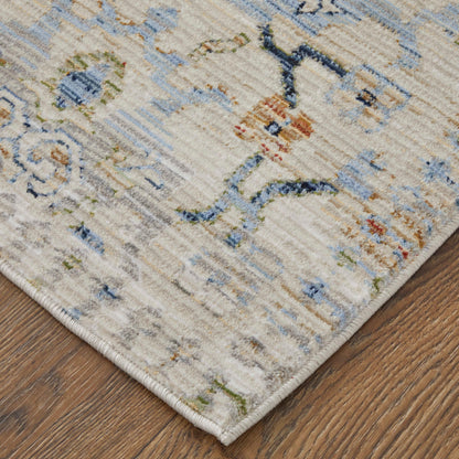 Feizy Melrose 39NZF Ivory Green Transitional/Bohemian & Eclect Machinemade Rug - Rugs - Feizy - Atlanta Designer Rugs