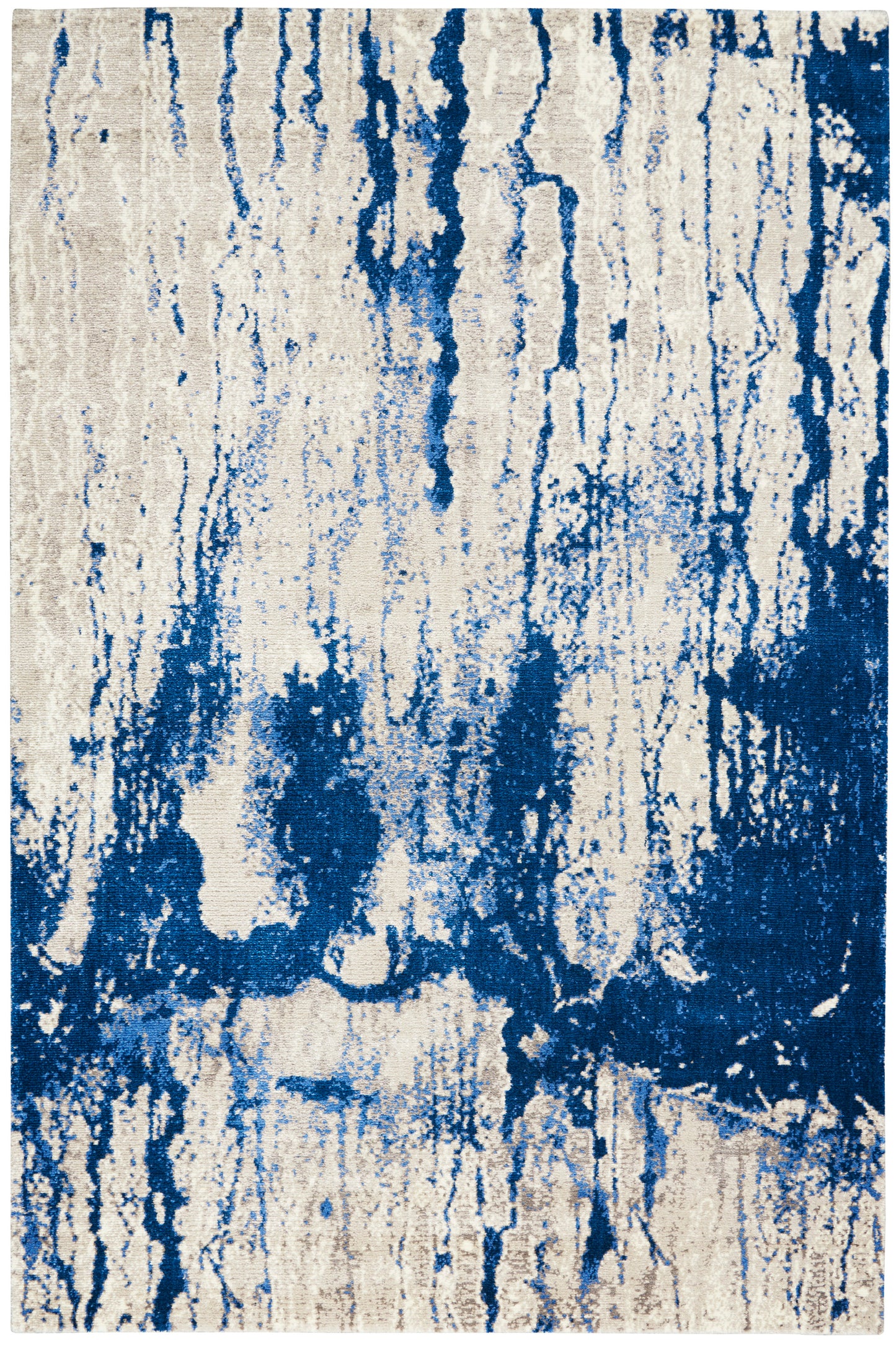 Nourison Home Twilight TWI29 Ivory Blue Contemporary Power-loomed Rug