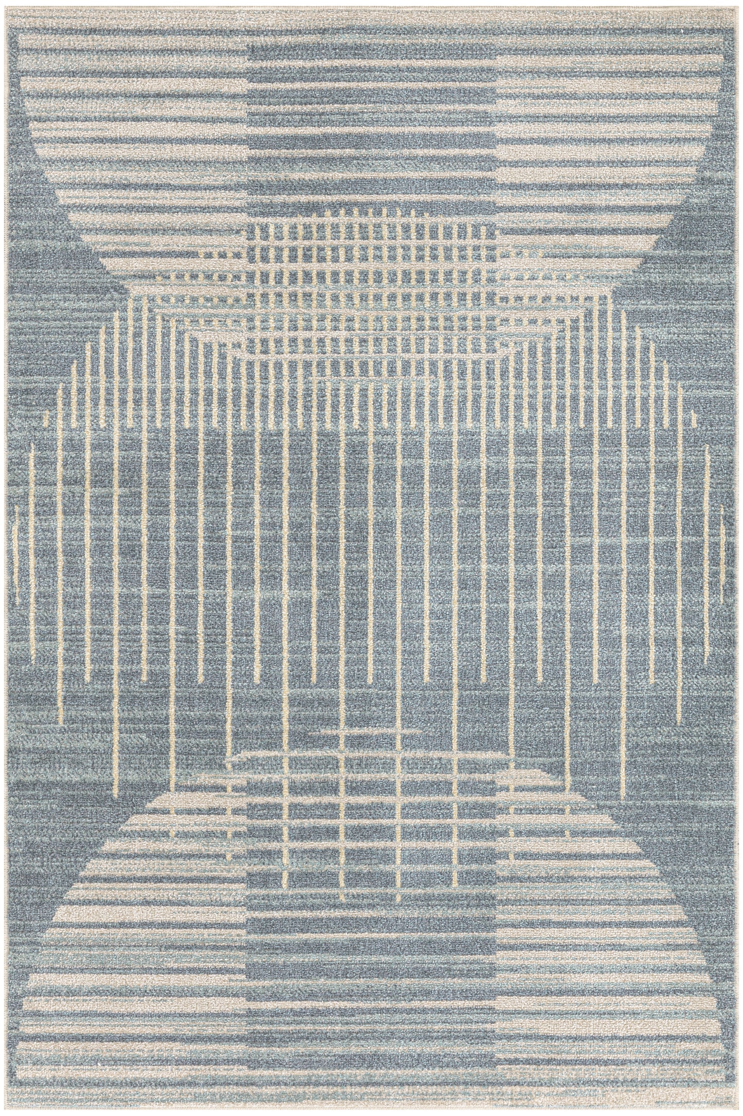 Nourison Home Astra Machine Washable ASW03 Blue Contemporary Power-loomed Rug