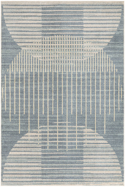 Nourison Home Astra Machine Washable ASW03 Blue Contemporary Power-loomed Rug