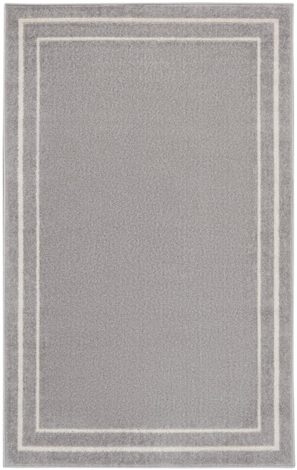 Nourison Home Nourison Essentials NRE02 Grey Ivory Contemporary Power-loomed Rug