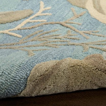 Nourison Home Waterside  Blue  Contemporary