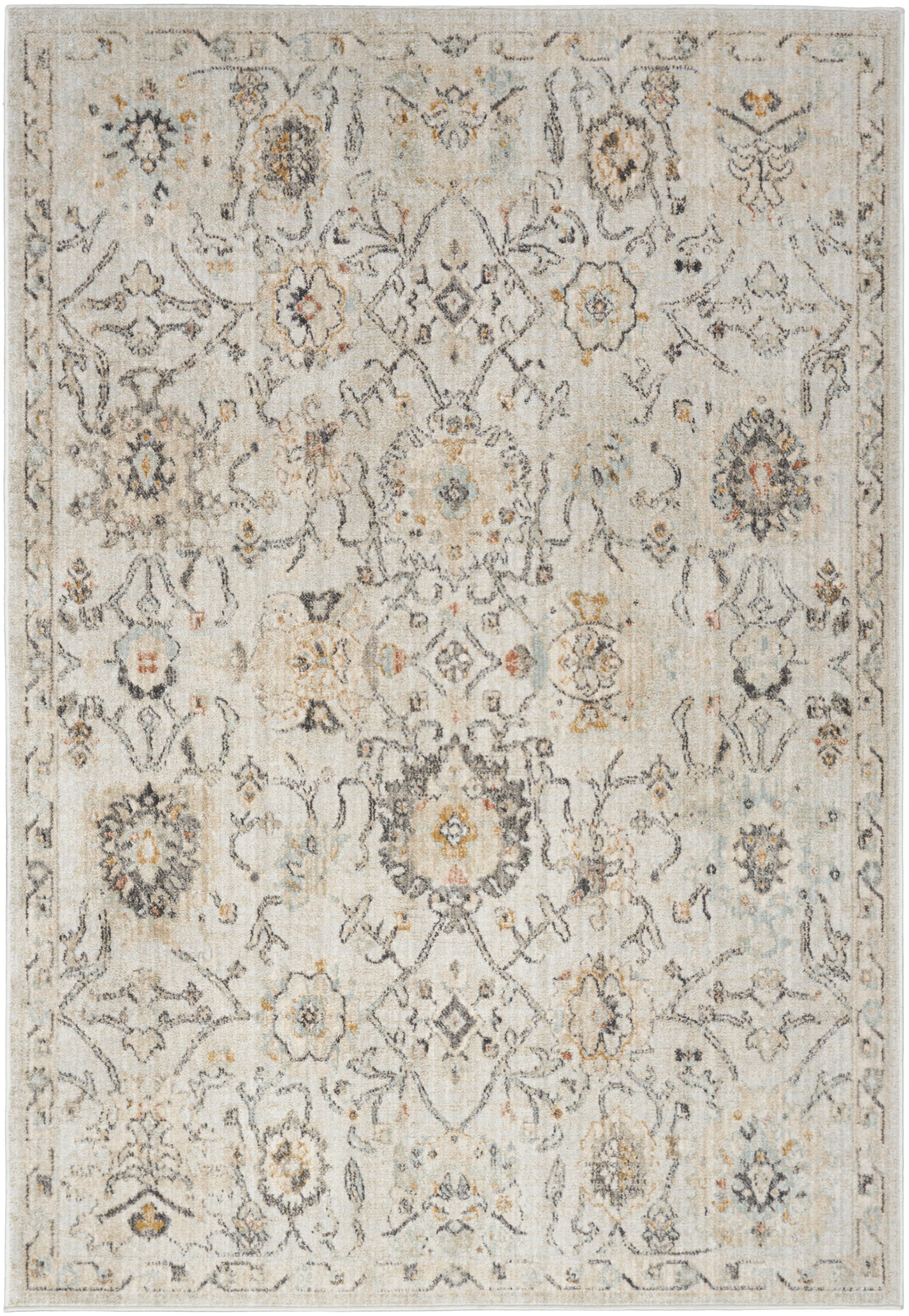 Nourison Home Oushak Home OUS01 Grey Traditional Loom-woven Rug