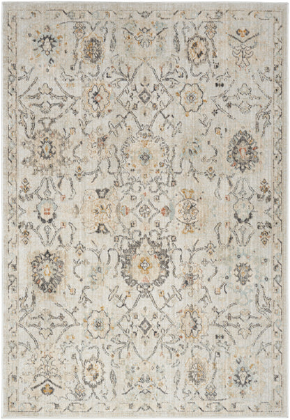 Nourison Home Oushak Home OUS01 Grey Traditional Loom-woven Rug