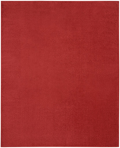 Nourison Home Nourison Essentials NRE01 Brick Red Contemporary Power-loomed Rug