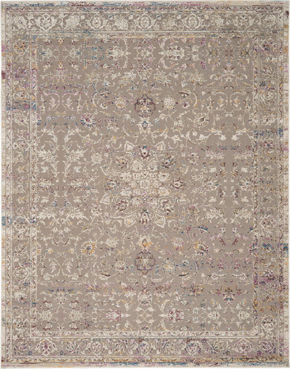 Nourison Home Melody  Grey Multicolor  Traditional