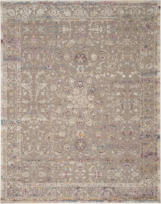 Nourison Home Melody  Grey Multicolor  Traditional