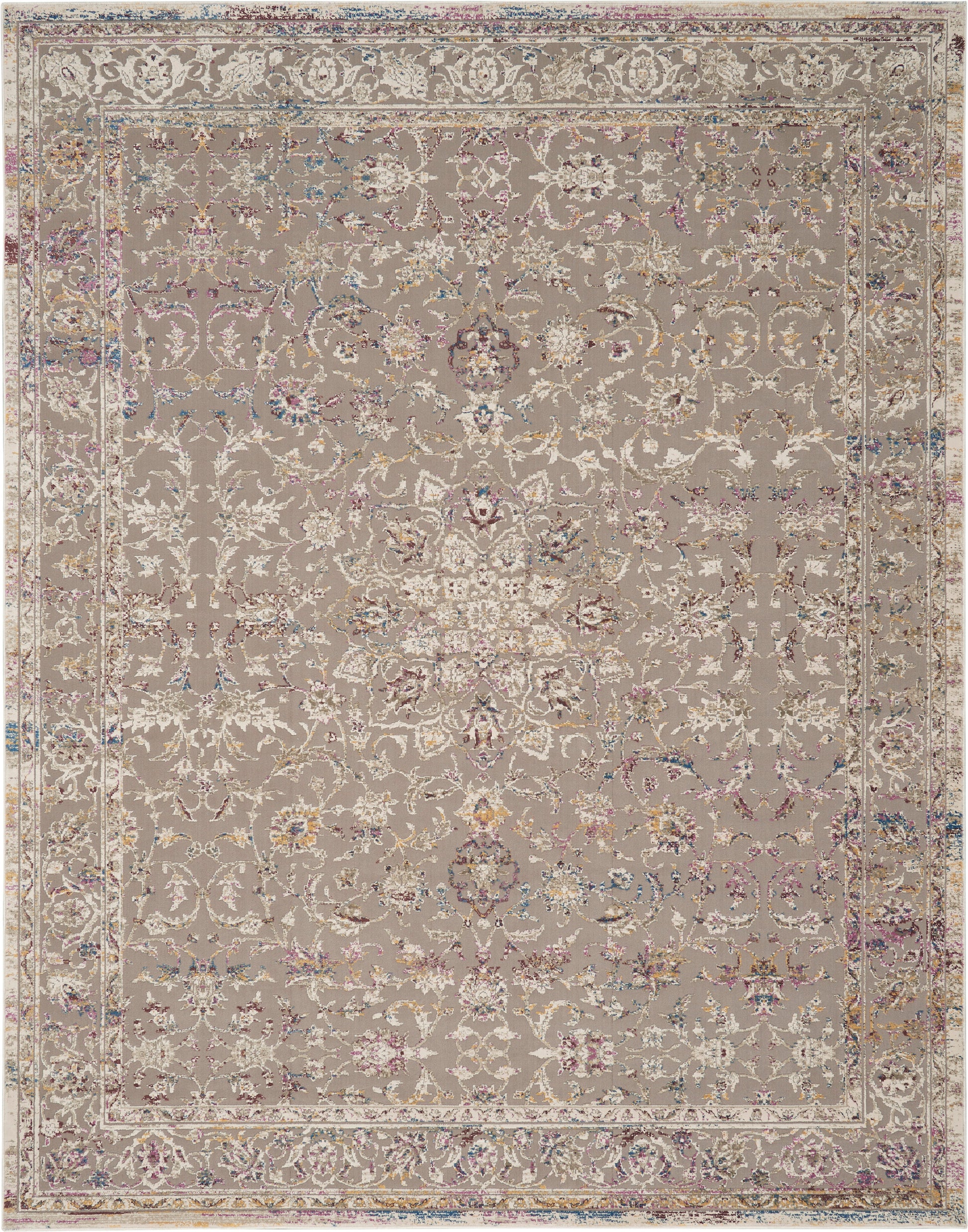 Nourison Home Melody  Grey Multi  Traditional
