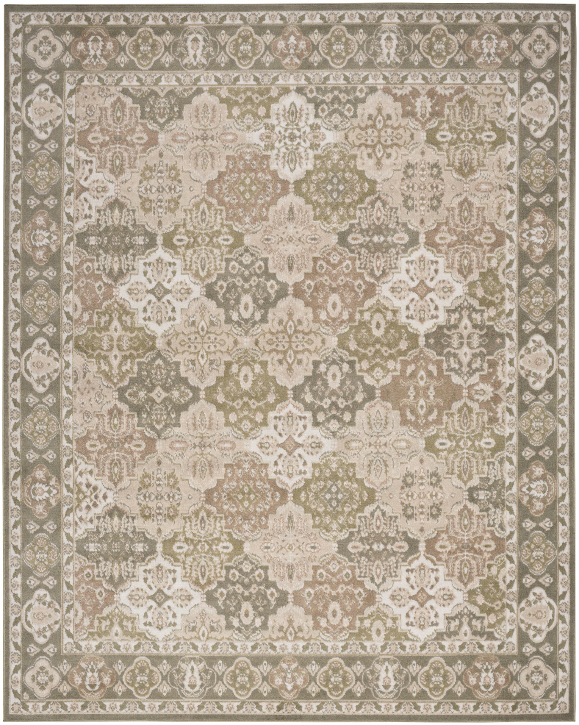 Nourison Home Grafix  Green  Traditional