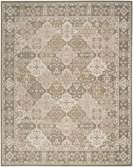 Nourison Home Grafix  Green  Traditional
