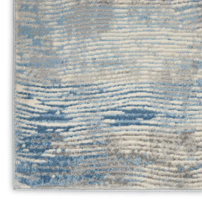 Nourison Home Solace  Ivory Grey Blue  Contemporary