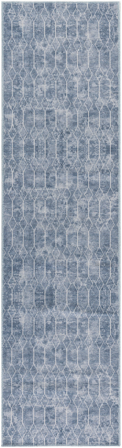 Nourison Home New Concept Washables SR107 Blue Contemporary Machine Woven Rug