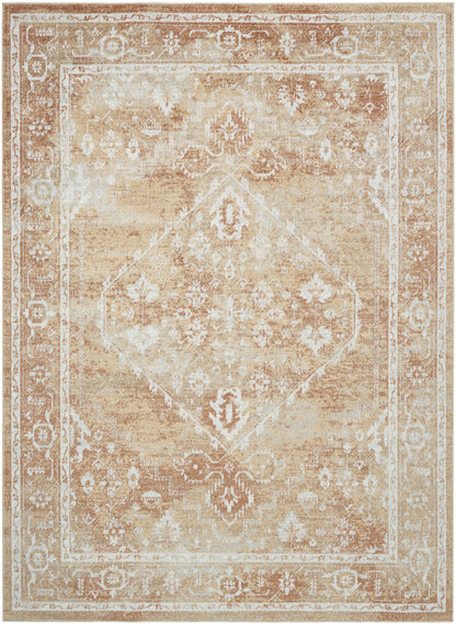 Nourison Home Astra Machine Washable ASW11 Rust Multicolor Traditional Power-loomed Rug
