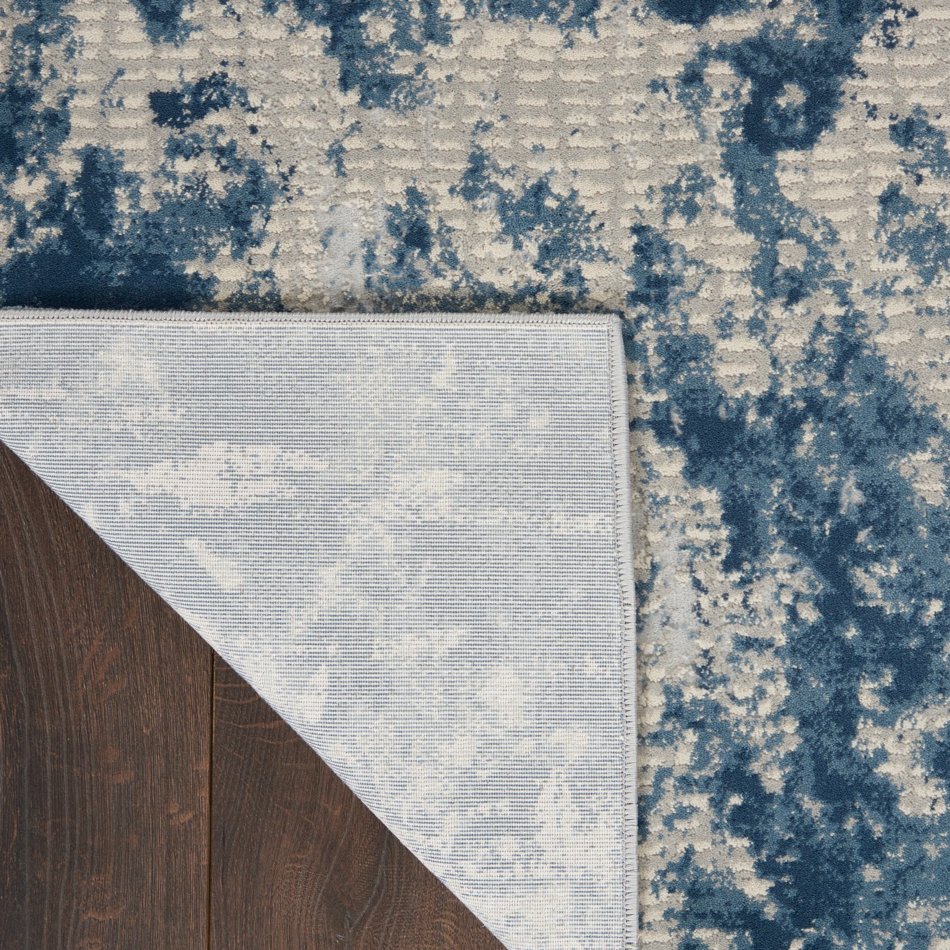 Nourison Home Rustic Textures  Grey Blue  Contemporary