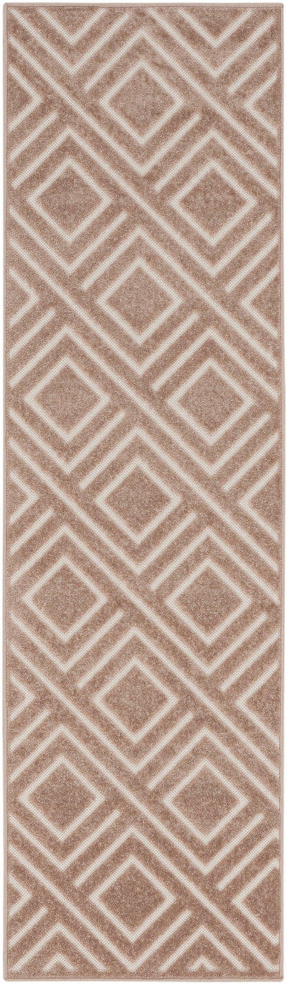 Nourison Home Care Free CAF03 Brown Contemporary Loom-woven Rug