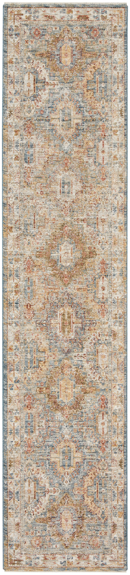 Nourison Home Sahar SHR01 Blue Traditional Power-loomed Rug
