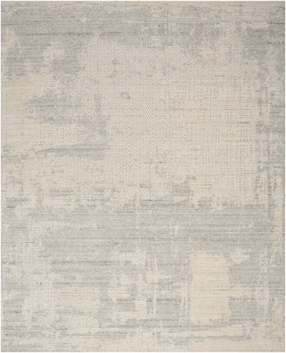 Nourison Home Harmony HAY04 Ivory Grey Contemporary Hand Woven Rug